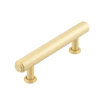 Belgrave Cabinet handle in 96mm centre with satin brass finish